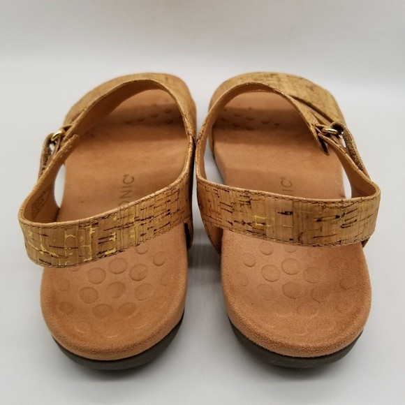 Vionic Women Gold Cork Marsala Sandals - Picture 6 of 9